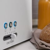 Cecotec Toaster Toast&Taste 9000 Double White weiß, 980 Watt, für 2 Scheiben Toast