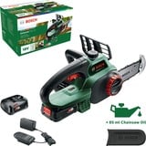 Bosch Heimwerken & Garten Akku-Kettensäge UniversalChain 18, 18Volt grün/schwarz, Li-Ionen Akku 2,5Ah, POWER FOR ALL ALLIANCE