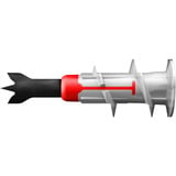 fischer FixTainer - DuoLine + Schraube, Dübel hellgrau/rot, 181-teilig