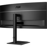 AOC CU34E4CV, LED-Monitor 86.4 cm (34 Zoll), schwarz, WQHD, VA, HDMI, DP, USB-C, KVM, USB-Hub, 120Hz Panel