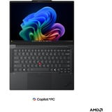 Lenovo ThinkPad T14 AMD G7 (21WV002YGE), Notebook schwarz, AMD Ryzen AI 7 PRO 450, AMD Radeon 860M, 32 GB DDR5, 512 GB (512 GB SSD), Windows 11 Pro