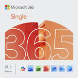Microsoft Office M365 Single1 Person , Office-Software Deutsch, 1 Jahr für PC und MAC