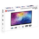 Verbatim PMT-14, LED-Monitor 35.5 cm (14 Zoll), schwarz, FullHD, IPS, USB-C, HDR