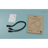 i-tec USB-C Kabel Splitter Audio/Daten, Adapter schwarz, Power Delivery 100W