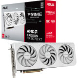 ASUS Radeon RX 9070 XT PRIME WHITE OC Edition, Grafikkarte weiß, RDNA4, GDDR6, 3x DisplayPort, 1x HDMI 2.1