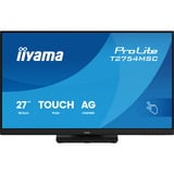 iiyama ProLite T2754MSC-B2AG, LED-Monitor 68.6 cm (27 Zoll), schwarz (matt), FullHD, IPS, Touchscreen, USB-Hub