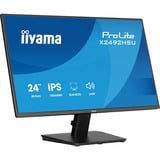 iiyama Prolite X2492HSU-B1, LED-Monitor 60.5 cm (24 Zoll), schwarz (matt), FullHD, IPS, HDMI, DP, USB-Hub, 120Hz Panel