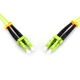 Digitus LWL Patchkabel, Duplex, LC > LC Stecker, Multimode OM5 hellgrün, 7 Meter