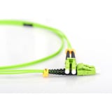 Digitus LWL Patchkabel, Duplex, LC > LC Stecker, Multimode OM5 hellgrün, 7 Meter