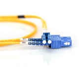 Digitus LWL Patchkabel, Duplex, LC > SC Stecker, Singlemode OS2 gelb, 10 Meter