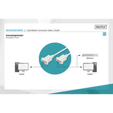 Digitus Null-Modem Anschlusskabel beige, 1,8 Meter