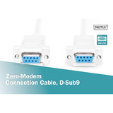 Digitus Null-Modem Anschlusskabel beige, 1,8 Meter