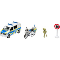 SIKU 2562 SUPER VW T6 mit BMW Polizeimotorrad, Modellfahrzeug 