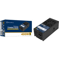 SilverStone TX400x Gold, PC-Netzteil schwarz, 2x PCIe, 400 Watt