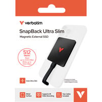 Verbatim SnapBack Ultra Slim SSD 512 GB, Externe SSD schwarz