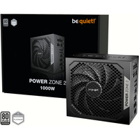 be quiet! POWER ZONE 2 1000W, PC-Netzteil schwarz, 1x 12 Pin High Power GPU, 3x PCIe, 1000 Watt