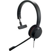 Jabra Evolve 20, Headset schwarz, Microsoft Teams-Version, USB-C und USB-A, Mono