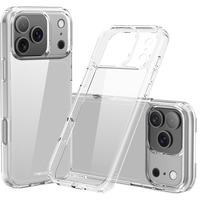 Nevox StyleShell FLEX, Handyhülle transparent, iPhone 17 Pro