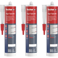 fischer High Tack AC 310, Kleber weiß, 3er Pack