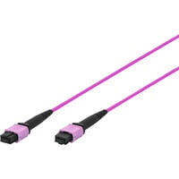 Digitus Glasfaser-Patchkabel, MPO Buchse, OM4, Methode A violett, 20 Meter