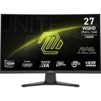 MSI MAG 275CQFDE E18, Gaming-Monitor 68.6 cm (27 Zoll), schwarz, WQHD, Rapid-VA, Curved, DP, HDMI, 180Hz Panel