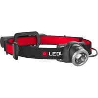 Ledlenser Stirnlampe H8R, LED-Leuchte schwarz/rot