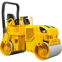 bruder CAT Tandem-Vibrationswalze, Modellfahrzeug gelb/schwarz