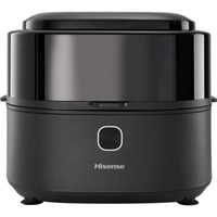Hisense Heißluftfritteuse HAF1350DR schwarz, 1.350 Watt, Korb 6,7 Liter, mit Sichtfenster