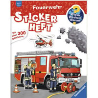 Ravensburger Wieso? Weshalb? Warum? Stickerheft - Feuerwehr, Lernbuch 