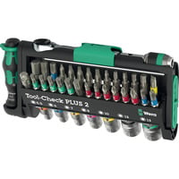 Wera Tool-Check PLUS 2, Bit-Satz schwarz/grün, 39-teilig, inkl. 1/4" Bit-Ratsche