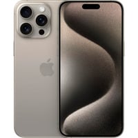 Apple iPhone 15 Pro Max 256GB Generalüberholt, Handy Titan Natur, iOS