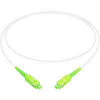Digitus Glasfaser-Simplex-Patchkabel, stahlarmiert, Singlemode, SC/APC > SC/APC weiß, 10 Meter