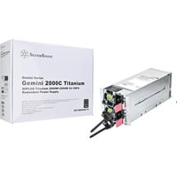 SilverStone Gemini 2000C Titanium, PC-Netzteil silber, 2000 Watt