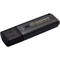 Kingston IronKey Locker+ 50 G2 32 GB, USB-Stick anthrazit, USB-A 3.2 Gen 1