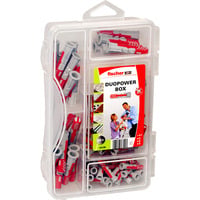 fischer DuoPower-Box mini , Dübel hellgrau/rot, 85-teilig