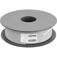 goobay Netzwerkkabel Cat.6, S/FTP (PiMF) grau, 100 Meter, flexibel