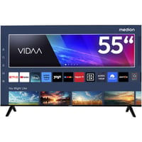 Medion LIFE MD 855200, LED-Fernseher 138.8 cm (55 Zoll), schwarz, UltraHD/4K, VIDAA, PVR