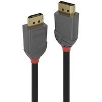 Lindy DisplayPort 1.4 Kabel, Anthra Line schwarz, 2 Meter