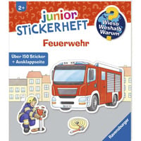 Ravensburger Wieso? Weshalb? Warum? junior Stickerheft - Feuerwehr, Lernbuch 