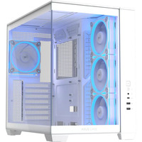ASUS A32 PLUS ARGB , Tower-Gehäuse weiß, Tempered Glass x 2