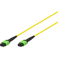 Digitus Glasfaser-Patchkabel, MPO, Buchse, OS2, Methode A gelb, 1 Meter