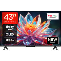TCL 43T6C , QLED-Fernseher 108 cm (42.5 Zoll), schwarz, UltraHD/4K, Triple Tuner, Fire TV
