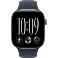 Apple Watch Series 12, Smartwatch grau, Aluminium, 46 mm, Sportarmband Navyblau S/M, Cellular