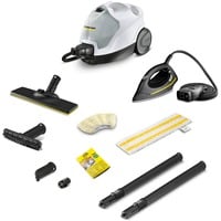 Kärcher SC 4 EasyFix Iron, Dampfreiniger weiß/schwarz, 2.000 Watt, inkl. Dampfdruck-Bügeleisen