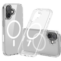 Nevox StyleShell SHOCKFlex, Handyhülle transparent, iPhone 17, kompatibel mit MagSafe
