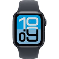 Apple Watch SE 3, Smartwatch schwarz, Aluminium, 40 mm, Sportarmband Mitternacht M/L