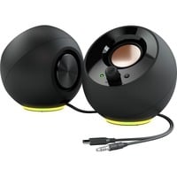 Creative Pebble SE , PC-Lautsprecher schwarz, USB-C, Klinke, RGB-Beleuchtung