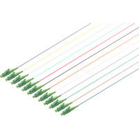 Digitus Durchgefärbte LC Simplex OS2 Pigtails, Kabel mehrfarbig, 12 Stück