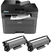 Brother MFC-L2827DWXL, Multifunktionsdrucker dunkelgrau, USB, LAN, WLAN, Scan, Kopie, Fax, Duplex (Druck)