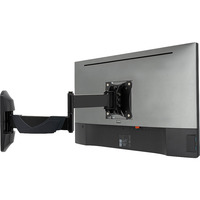 Lindy Verstellbare Display-Wandhalterung, Monitorhalterung schwarz, für Monitore bis 66 cm (26")